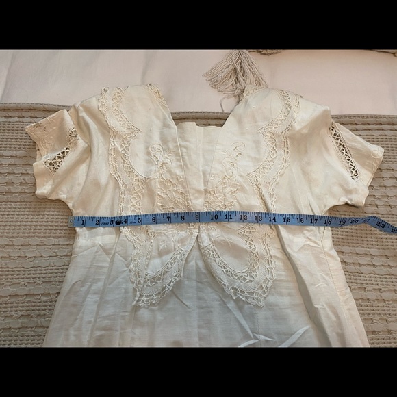Vintage Linen Wedding Dress - Picture 7 of 11